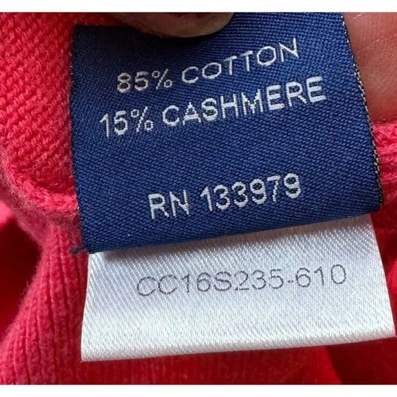 Master's Clubhouse Collection Golf Sweater Vest XL Made in Italy Cashmere Blend - Picture 10 of 11